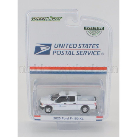 GREENLIGHT FORD USA F-150 PICK-UP USPS POSTAL SERVICE 2020 - WHITE 1/64