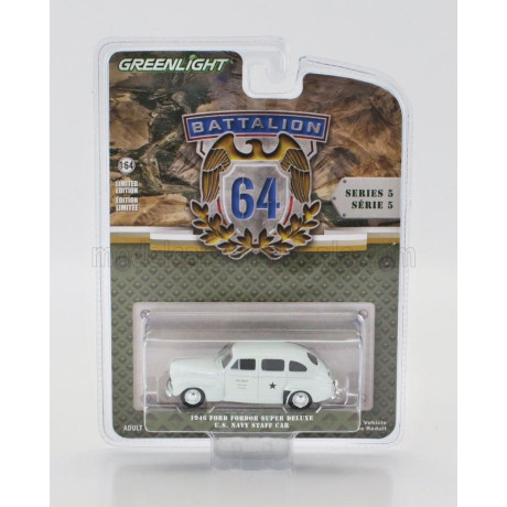 GREENLIGHT FORD USA FORDOR SUPER DELUXE USA NAVY 1946 - MILITARY GREY 1/64