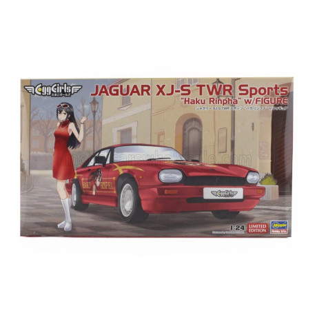 HASEGAWA JAGUAR XJ-S TWR SPORTS WITH HAKU RINPHA FIGURE 1/24