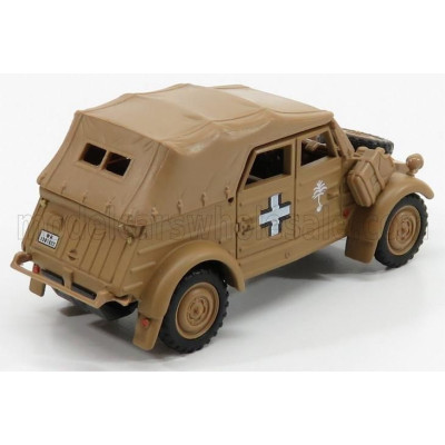 HONGWELL VOLKSWAGEN TYPE 82 CABRIOLET CLOSED AFRIKA KORPS ERWIN ROMMEL 1941 - MILITARY SAND 1/43