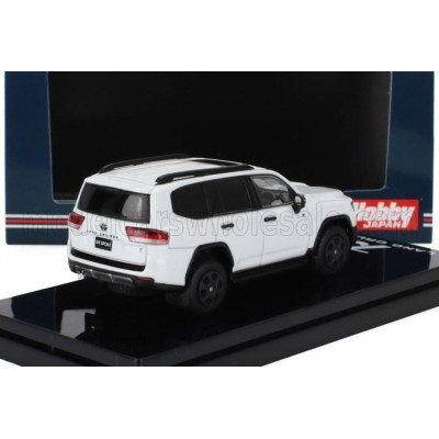 IGNITION MODEL TOYOTA LAND CRUISER (JA300W) GR SPORT 2023 - BLACK RED INTERIOR - WHITE PEARL MET 1/64