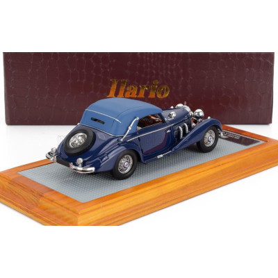 ILARIO MODEL MERCEDES BENZ 540K sn154081 SINDELFINGEN CABRIOLET A CLOSED 1936 - 2 TONE BLUE 1/43