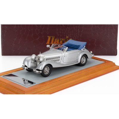 ILARIO MODEL MERCEDES BENZ 540K sn154157 SINDELFINGEN CABRIOLET A OPEN 1937 - SILVER BLUE 1/43