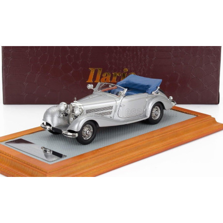 ILARIO MODEL MERCEDES BENZ 540K sn154157 SINDELFINGEN CABRIOLET A OPEN 1937 - SILVER BLUE 1/43