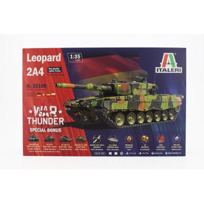 ITALERI KRAUSS-MAFFEI WEGMANN TANK LEOPARD 2A4 MILITARY 1998 1/35