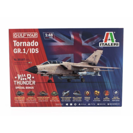 ITALERI PANAVIA AIRCRAFT TORNADO GR.1/IDS MILITARY AIRPLANE - GULF WAR 1/48