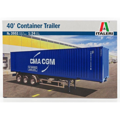 ITALERI ACCESSORIES TRAILER FOR TRUCK - RIMORCHIO TRASPORTO CONTAINER 1/24