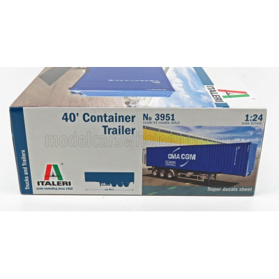 ITALERI ACCESSORIES TRAILER FOR TRUCK - RIMORCHIO TRASPORTO CONTAINER 1/24