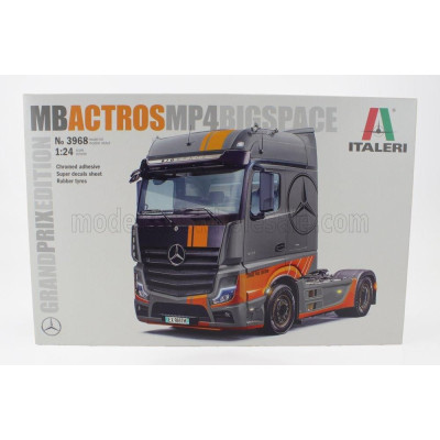 ITALERI MERCEDES BENZ ACTROS 1845 MP4 BIGSPACE TRACTOR TRUCK GRAND PRIX EDITION 2-ASSI 2020 1/24
