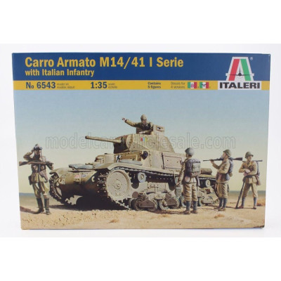 ITALERI TANK M14/41 I SERIES WITH ITALIAN INFANTRY MILITARY 1945 1/35