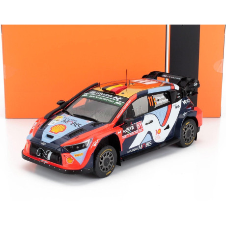 IXO MODELS HYUNDAI i20N RALLY1 TEAM HYUNDAI SHELL MOBIS WRT N 11 5th RALLY SAFARI KENYA 2024 THIERRY NEUVILLE - MARTIJN WYDAEGHE