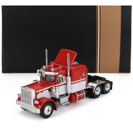 IXO MODELS PETERBILT 359 TRACTOR TRUCK 3-ASSI 1973 - RED WHITE 1/64