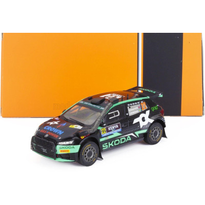 IXO MODELS ŠKODA FABIA RALLY2 EVO TEAM TOKSPOT WRT N 22 RALLY SAFARI KENYA 2024 (snorkel) GUS GREENSMITH - JONAS ANDERSSON - BLA