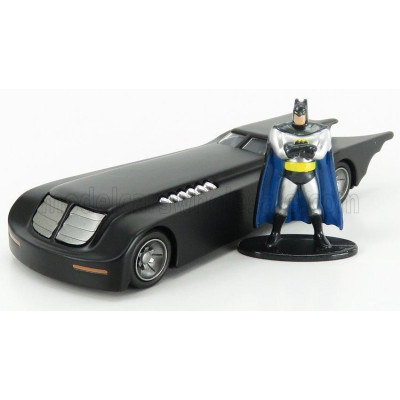 JADA BATMAN BATMOBILE THE ANIMATED SERIES WITH BATMAN FIGURE 1992 - MATT BLACK 1/32