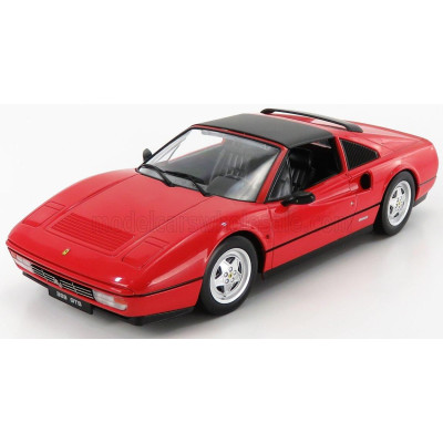 KK SCALE FERRARI 328 GTS SPIDER WITH REMOVABLE HARD-TOP 1985 - RED 1/18