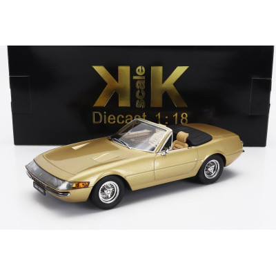 KK SCALE FERRARI 365 GTS DAYTONA SPIDER OPEN 1969 - GOLD MET 1/18