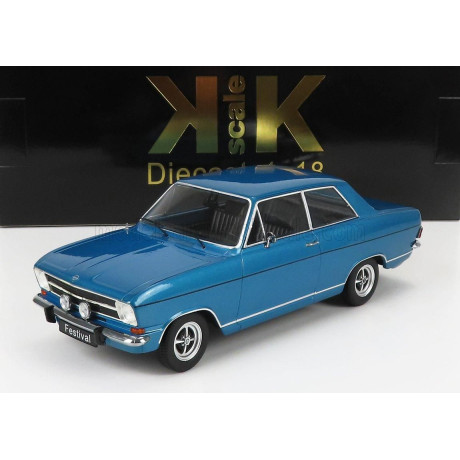 KK SCALE OPEL KADETT B FESTIVAL 1973 - BLUE MET 1/18
