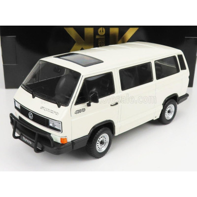 KK SCALE VOLKSWAGEN T3 MINIBUS SYNCRO 1987 - WHITE 1/18