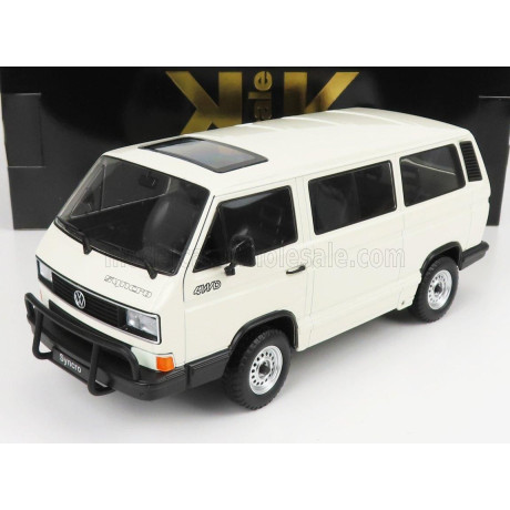 KK SCALE VOLKSWAGEN T3 MINIBUS SYNCRO 1987 - WHITE 1/18
