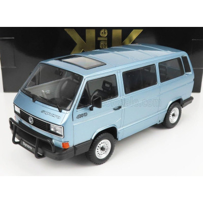 KK SCALE VOLKSWAGEN T3 MINIBUS SYNCRO 1987 - LIGHT BLUE MET 1/18