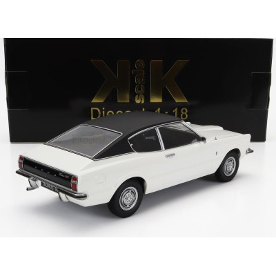 KK SCALE FORD ENGLAND TAUNUS GT COUPE 1971 - WHITE BLACK 1/18
