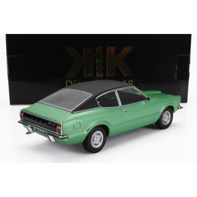 KK SCALE FORD ENGLAND TAUNUS GT COUPE 1971 - GREEN BLACK 1/18