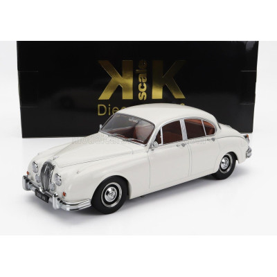 KK SCALE DAIMLER 250 V6 LHD 1962 - BROWN INTERIOR - WHITE 1/18
