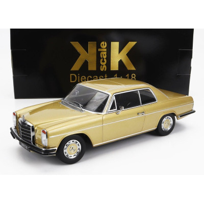 KK SCALE MERCEDES BENZ 280C/8 (W114) COUPE 1969 - GOLD MET 1/18