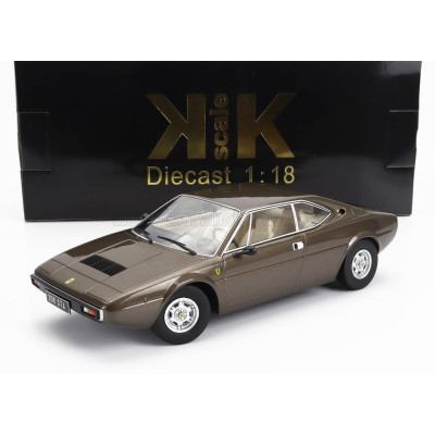 KK SCALE FERRARI DINO 208 GT4 1975 - BROWN 1/18