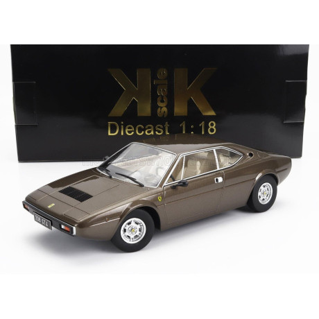 KK SCALE FERRARI DINO 208 GT4 1975 - BROWN 1/18