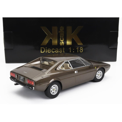 KK SCALE FERRARI DINO 208 GT4 1975 - BROWN 1/18
