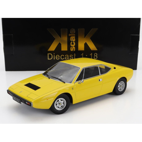 KK SCALE FERRARI DINO 308 GT4 1974 - YELLOW 1/18