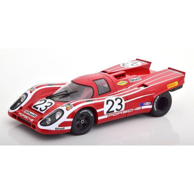 KK SCALE PORSCHE 917K 4.9L TEAM SALZBURG N 23 WINNER 24h LE MANS 1970 HANS HERRMANN - RICHARD ATTWOOD - RED WHITE 1/18