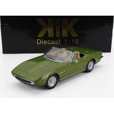 KK SCALE MASERATI GHIBLI SPIDER CABRIOLET OPEN 1970 - ALLOY RIMS - CERCHI IN LEGA - GREEN 1/18