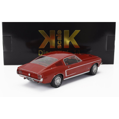 KK SCALE FORD USA MUSTANG GT FASTBACK COUPE 1968 - RED 1/18