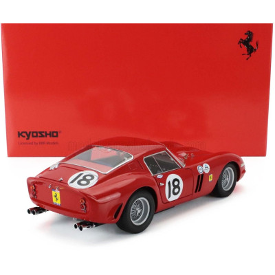KYOSHO FERRARI 250 GTO TEAM NART N 18 WINNER 3h DAYTONA 1963 PEDRO RODRIGUEZ - RED 1/18
