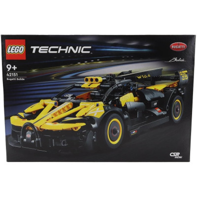 LEGO BUGATTI LEGO TECHNIC - BOLIDE W16 8.0 FOUR-TURBO 1850hp 500km/h 2020 - 905 PEZZI - 905 PIECES - YELLOW BLACK