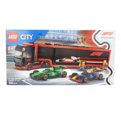 LEGO ACCESSORIES LEGO CITY - F1  TRUCK CAR TRANSPORTER RED BULL RB20 + ASTON MARTIN AMR24 CARS 2024 - 1086 PEZZI - 1086 PCS - VA