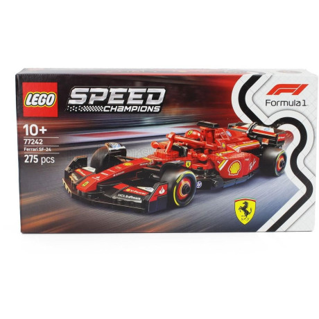 LEGO FERRARI LEGO SPEED CHAMPION - F1  SF-24 TEAM SCUDERIA FERRARI SEASON 2024 - 275 PEZZI - 275 PCS - RED BLACK 1/25