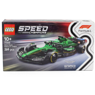 LEGO ASTON MARTIN LEGO SPEED CHAMPION - F1  AMR24 TEAM ARAMCO COGNIZANT SEASON 2024 - 269 PEZZI - 269 PCS - GREEN BLACK 1/25