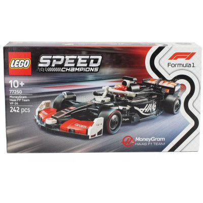 LEGO HAAS LEGO SPEED CHAMPION - F1  FW24 TEAM MONEYGRAM HAAS SEASON 2024 - 242 PEZZI - 242 PCS - BLACK WHITE 1/25