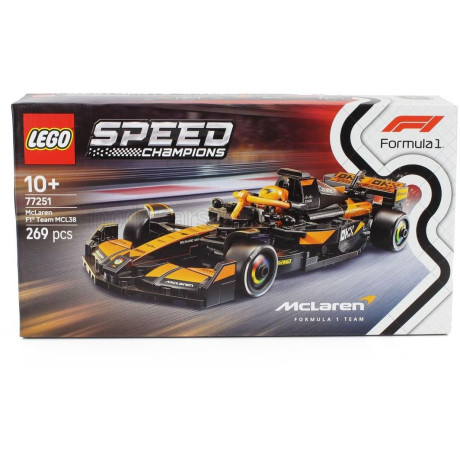 LEGO McLAREN LEGO SPEED CHAMPION - F1  MCL38 TEAM MCLAREN SEASON 2024 LANDO NORRIS - 269 PEZZI - 269 PCS - ORANGE 1/25