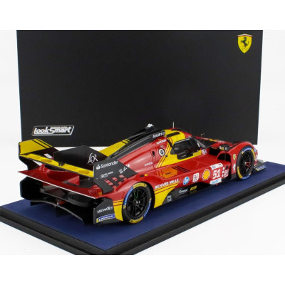 LOOKSMART FERRARI 499P 3.0L TURBO V6 TEAM FERRARI AF CORSE N 51 3rd 24h LE MANS 2024 ALESSANDRO PIER GUIDI - JAMES CALADO - ANTO