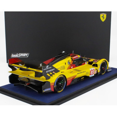 LOOKSMART FERRARI 499P 3.0L TURBO V6 TEAM AF CORSE N  83 24h LE MANS 2024 ROBERT KUBICA - ROBERT SHWARTZMAN - YIFEI YE - YELLOW