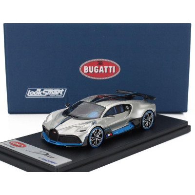 LOOKSMART BUGATTI DIVO 2018 - ARGENT GLOSSY - SILVER CARBON 1/43