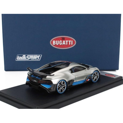 LOOKSMART BUGATTI DIVO 2018 - ARGENT GLOSSY - SILVER CARBON 1/43