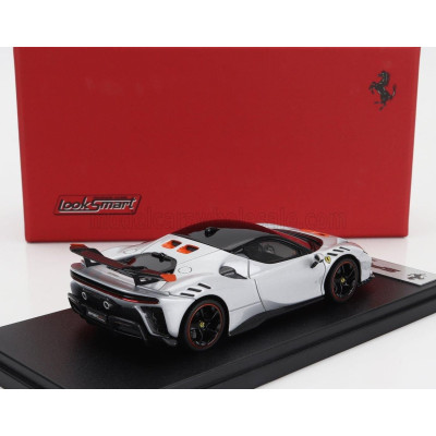 LOOKSMART FERRARI SF90 XX STRADALE 2024 - BIANCO ARTICO - WHITE MET ORANGE BLACK 1/43