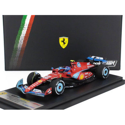 LOOKSMART FERRARI F1  SF-24 TEAM SCUDERIA FERRARI N 55 5th MIAMI GP 2024 CARLOS SAINZ - RED BLACK LIGHT BLUE 1/43