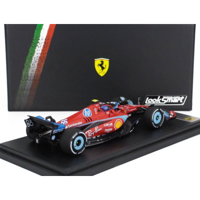 LOOKSMART FERRARI F1  SF-24 TEAM SCUDERIA FERRARI N 55 5th MIAMI GP 2024 CARLOS SAINZ - RED BLACK LIGHT BLUE 1/43