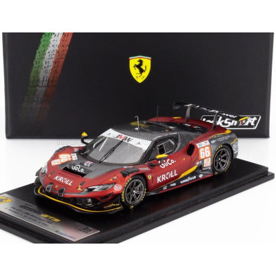 LOOKSMART FERRARI 296 GT3 3.0L TURBO V6 TEAM JMW MOTORSPORT N 66 24h LE MANS 2024 GIACOMO PETROBELLI - LARRY TEN VOORDE - SALIH